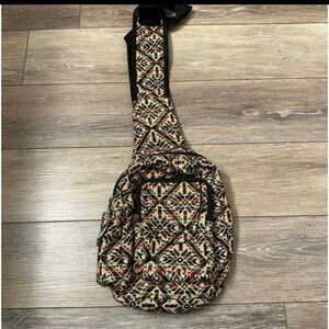 Aztec Print Sling One Shoulder Backpack